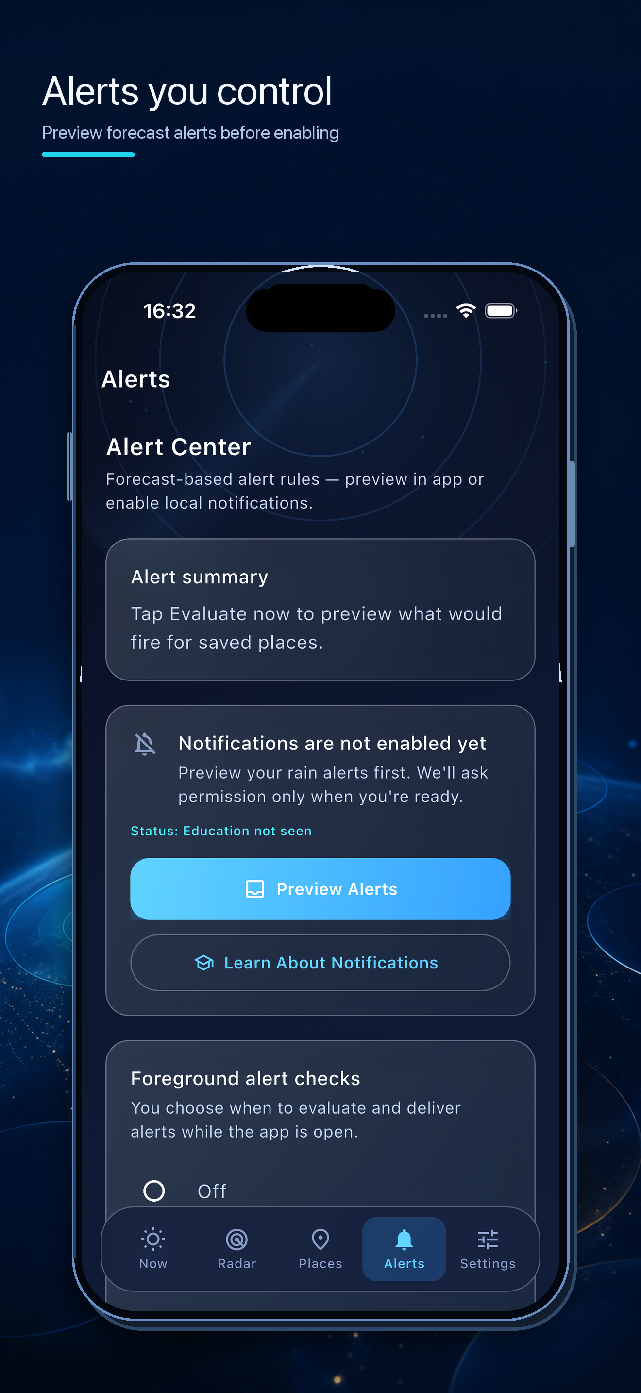 StormGuard Rain Alerts screenshot