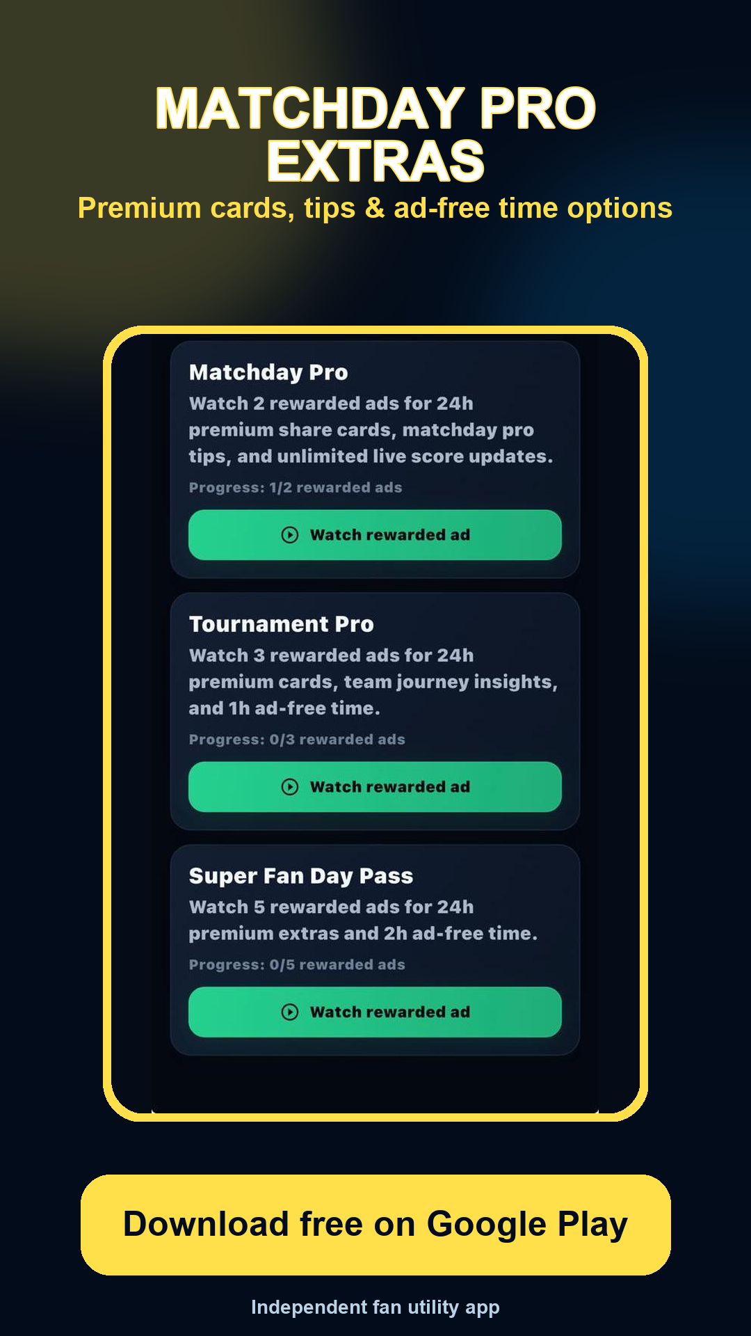 Football Cup 2026 Matches screenshot