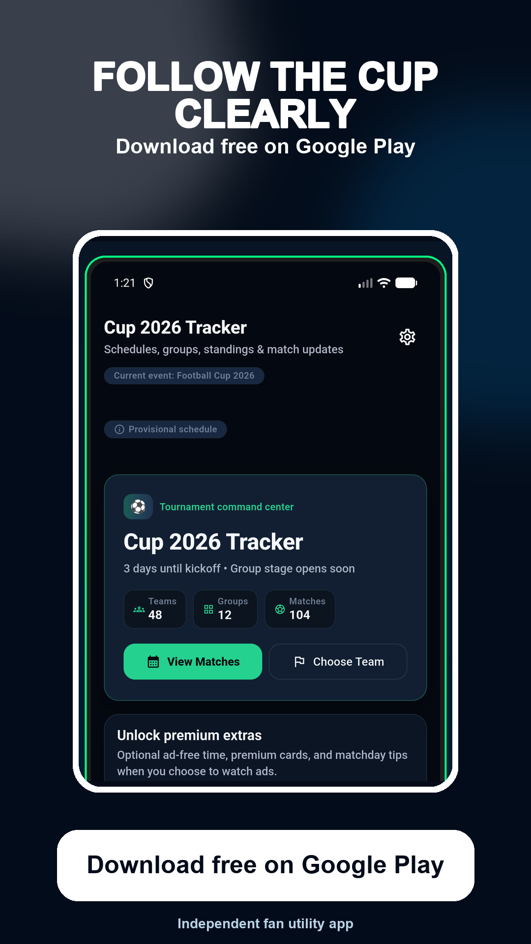 Football Cup 2026 Matches preview