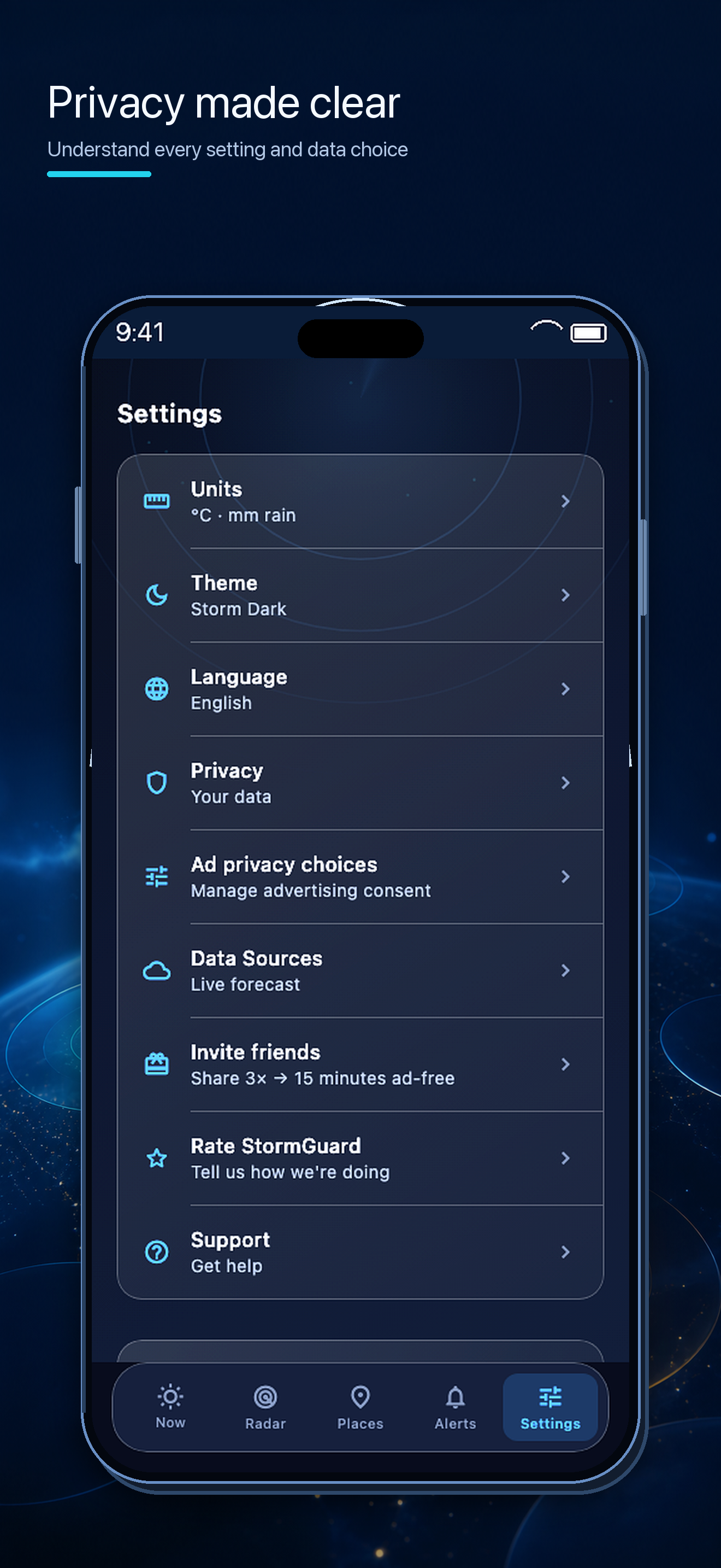 StormGuard Rain Alerts screenshot